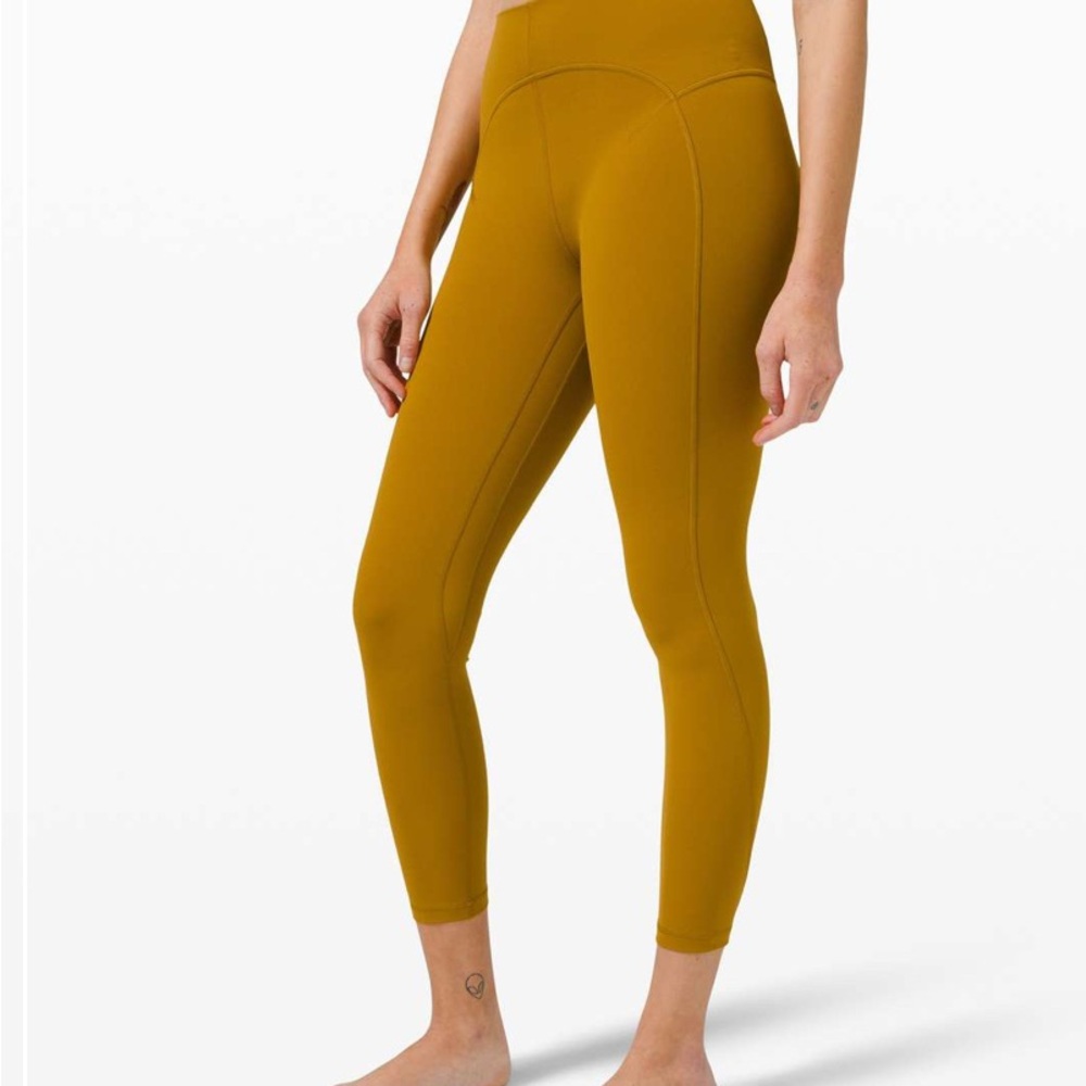Lululemon Gold Spice unlimit hi-rise legging size 10